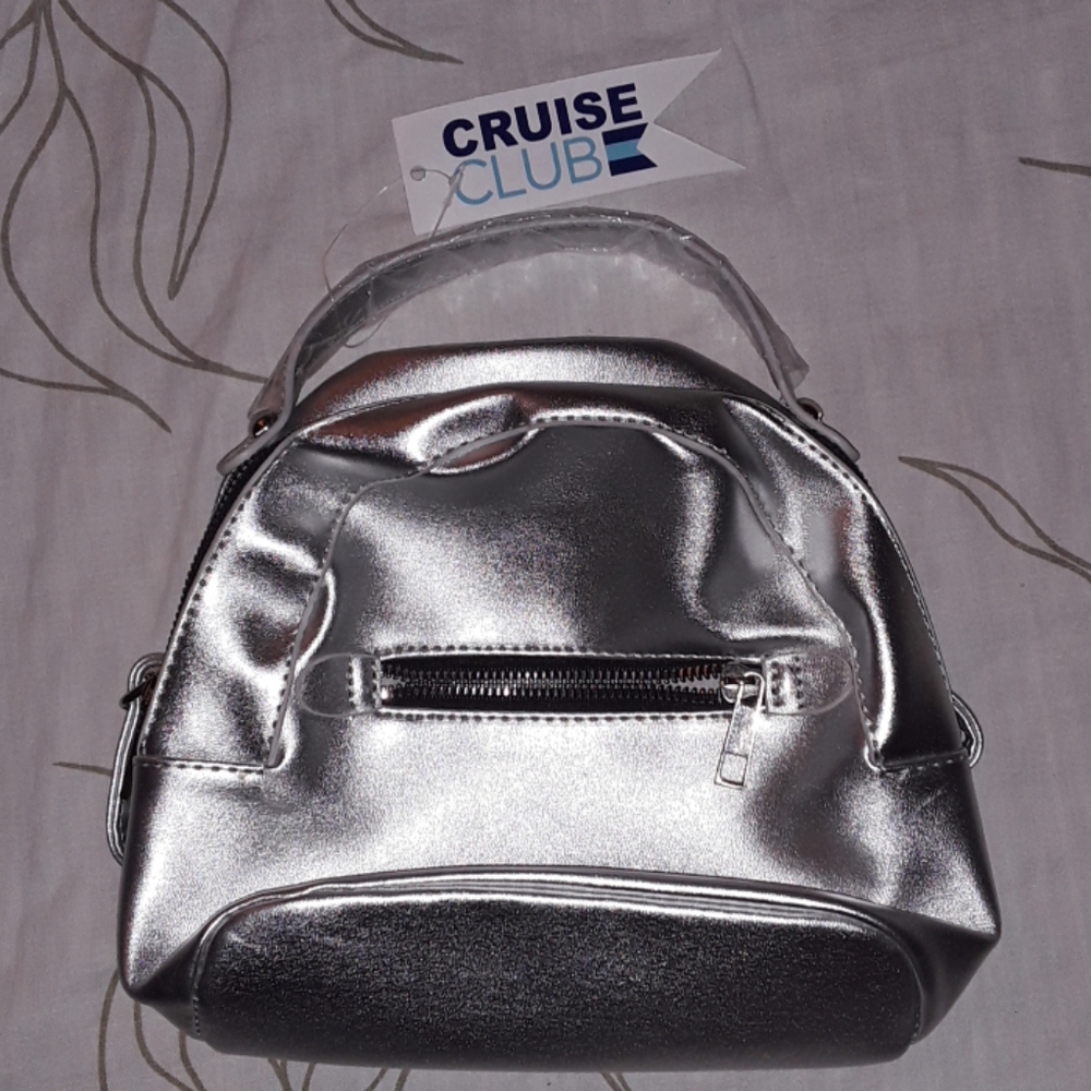 Cruise Club mini silver backpack